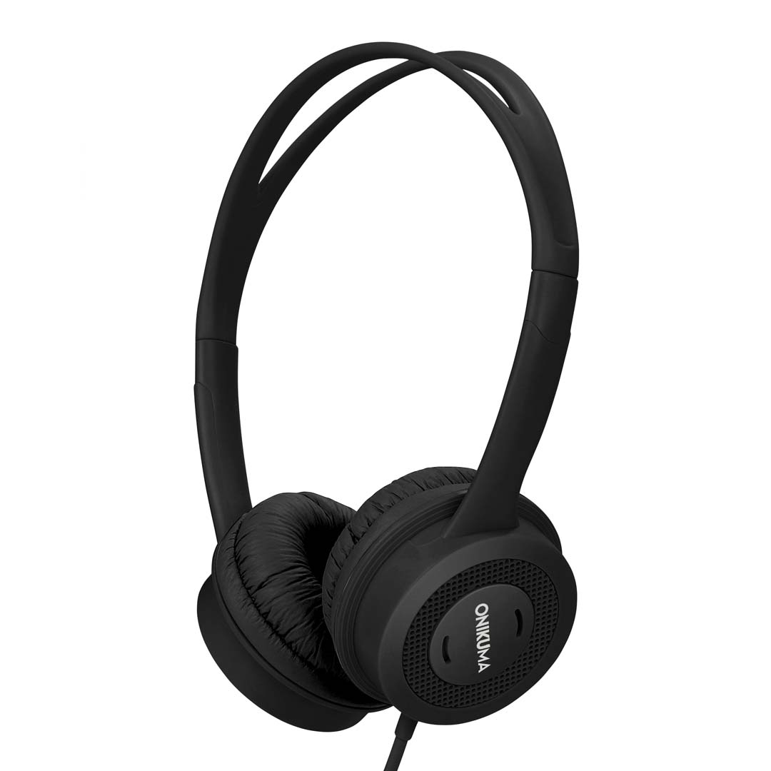 ONIKUMA [HS-M100-B] 輕巧型立體聲多媒體耳機 – 黑色