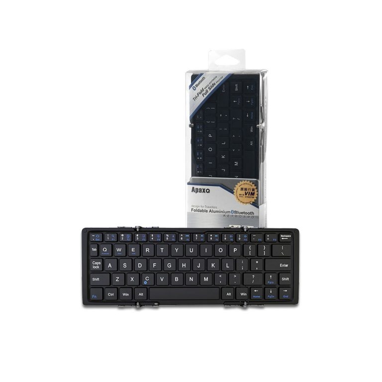 ApaxQ BT007-B Tri-Fold Bluetooth Keyboard