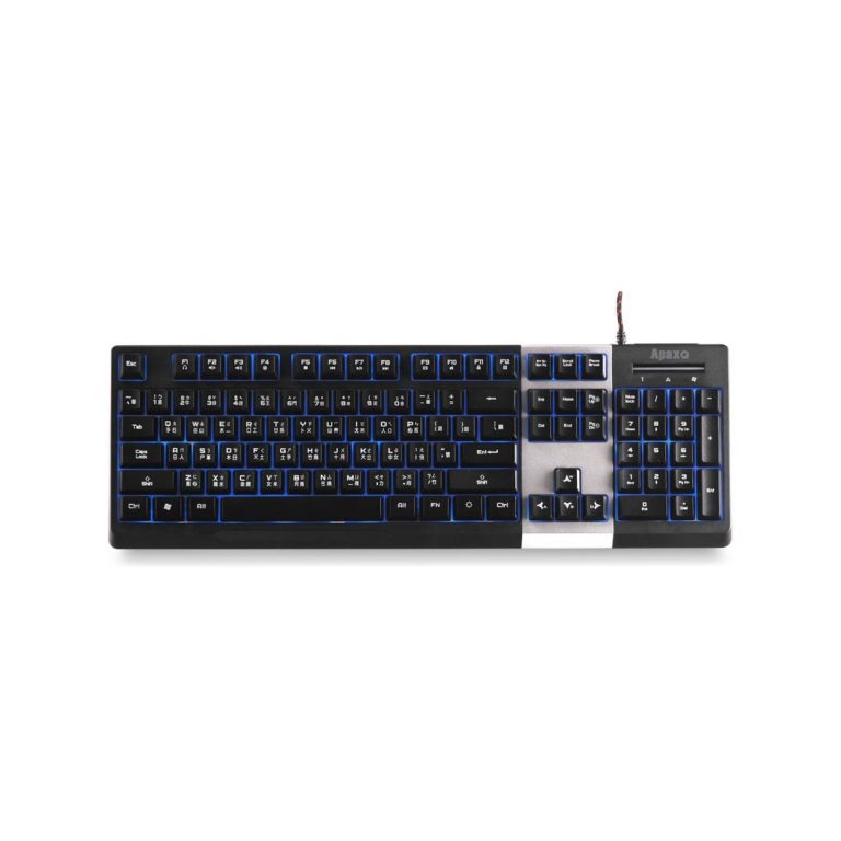 ApaxQ [KB701F-B]  High-Key 高鍵帽四級藍光鍵盤 -  Black