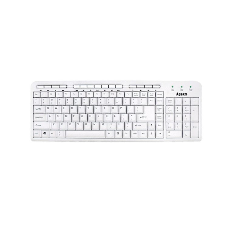 ApaxQ KB703-W Multimedia Keyboard (U+P)   - White
