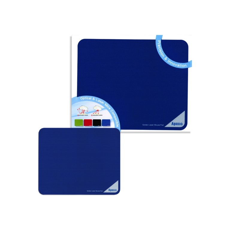ApaxQ AP-MP001- BLU Mouse Pad (Golden Laser 220 x 180mm) 超薄環保滑鼠墊 – 藍色