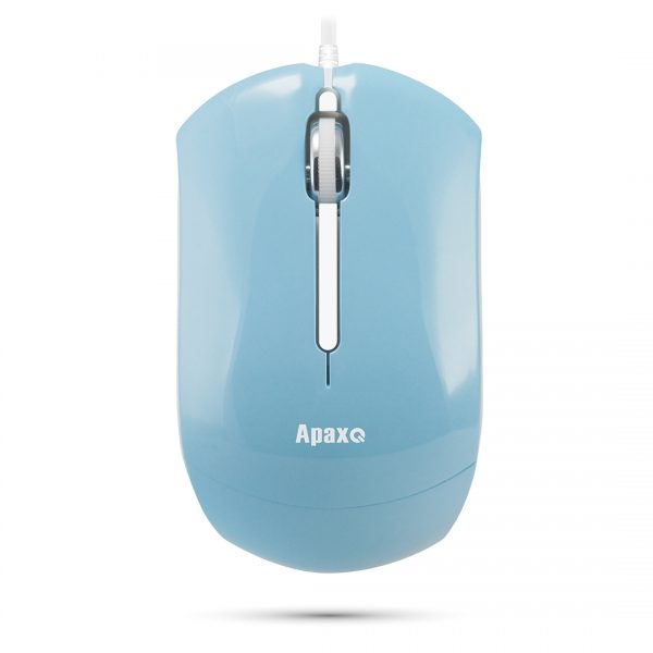 ApaxQ [AP-M288-BU] 漾彩晶亮迷你滑鼠 1200dpi (粉藍色)