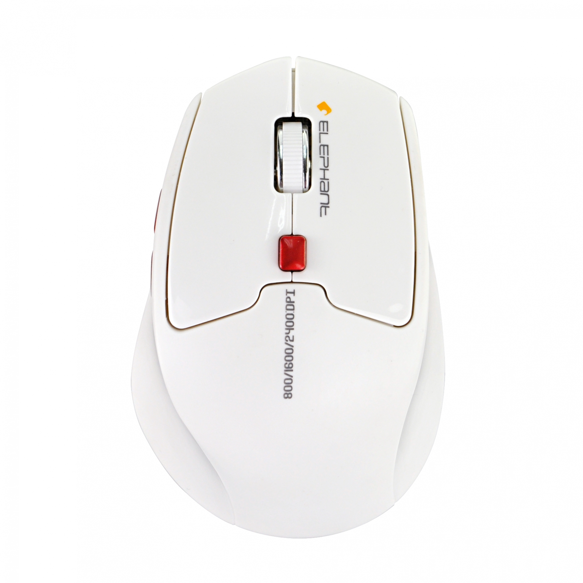 ELEPHANT - M523 USB充電式無線靜音滑鼠 無線滑鼠 (白色)