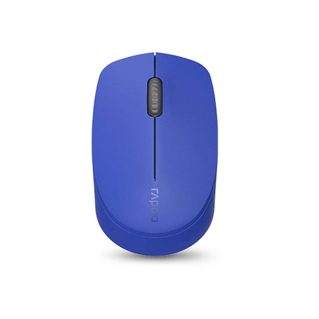 RAPOO [M100-BU] 藍牙3.0/4.0 + 2.4G 三模式無線靜音滑鼠 (藍色)