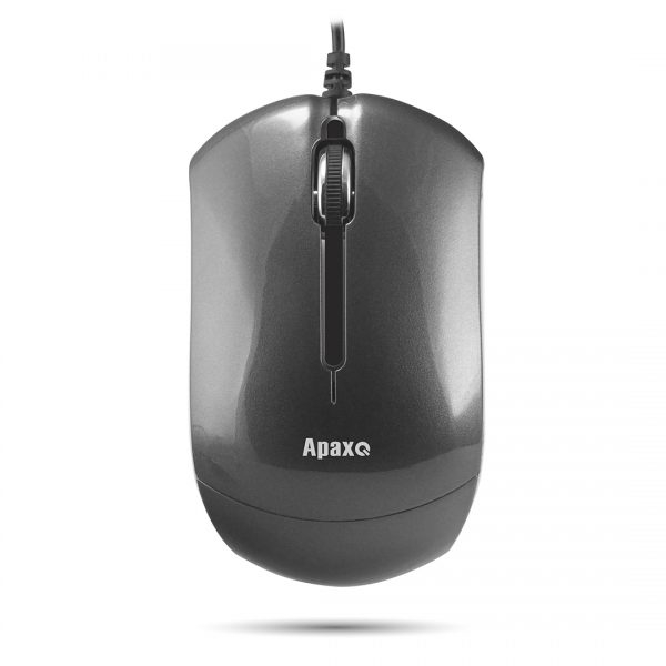 ApaxQ [AP-M288-GY] 漾彩晶亮迷你滑鼠 1200dpi (灰色)