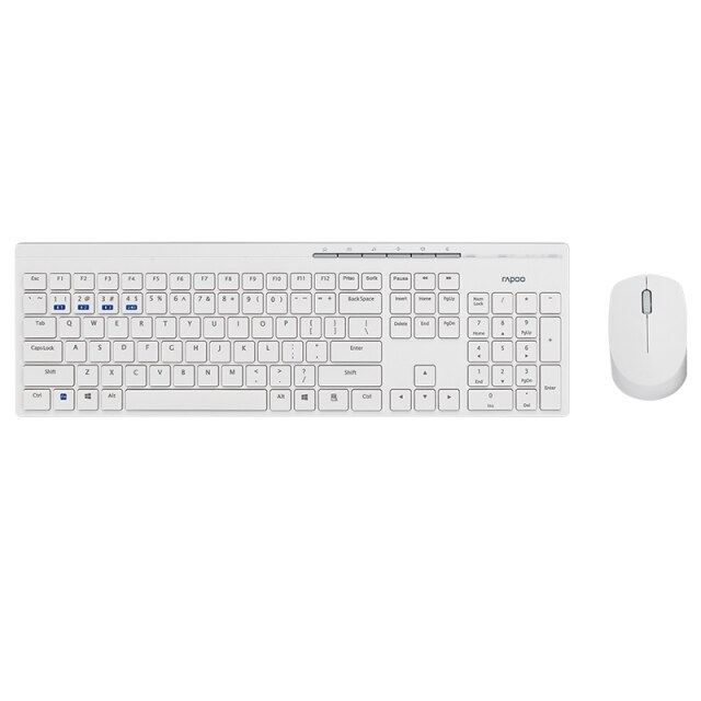 Rapoo - 8100GT 2.4G無線多媒體鍵盤及靜音滑鼠 (中文倉頡碼) 白色