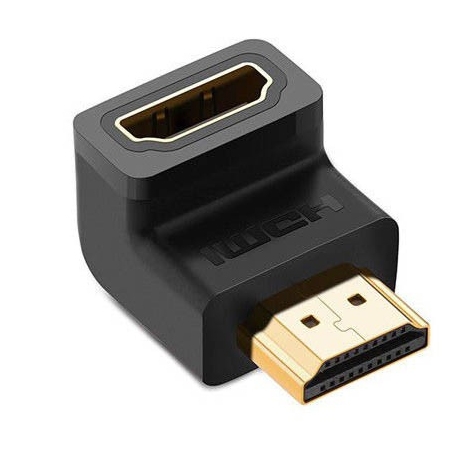 UGREEN HD112 [20110] HDMI L型90度向上 公對母 HDMI Male To Female Angled Adapter--Up