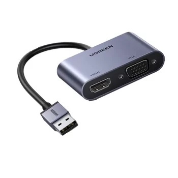 UGREEN [20518] CM449 USB3.0>HDMI+VGA 轉換器