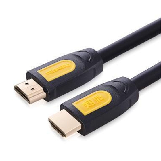 UGREEN HD101-E [10128] HDMI (ver2.0)4K/3D高清連接線– 黃黑款 1.5米