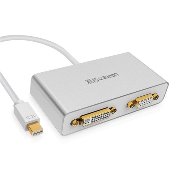 UGREEN MD109-1080P [10438] 3-in-1 Mini DisplayPort to HDMI/VGA/DVI 