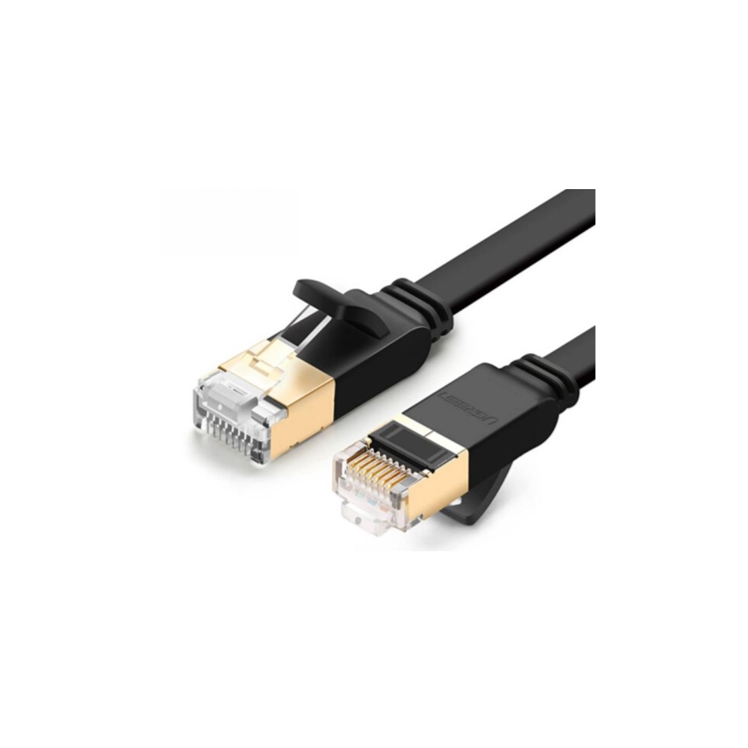 UGREEN NW106-A [11262] 扁線 - STP Cat 7 萬兆雙屏蔽網線 STP Cat7 Ethernet cable 3M