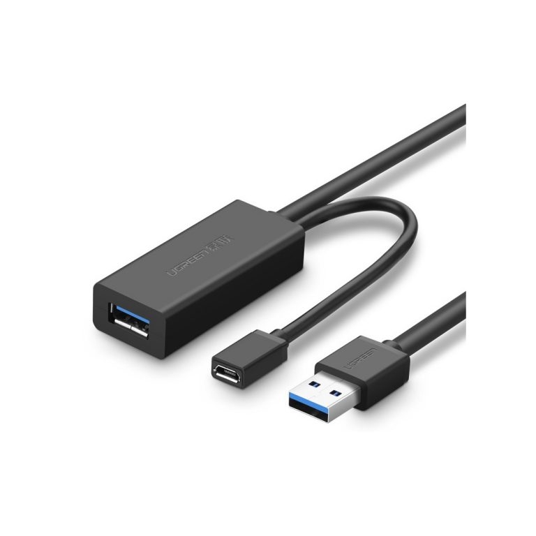 UGREEN US175 [20826] USB 3.0 訊號放大延長線 (帶供電/可串連) - 5M