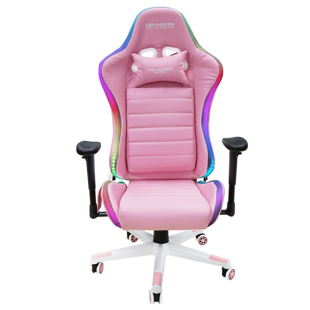 Dragon War - GC-015(PK) RGB Gaming Chair (Pink)
